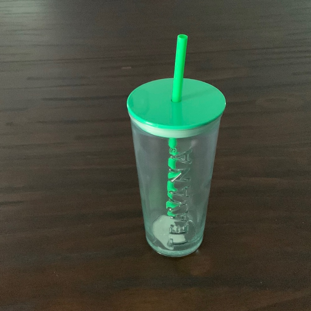 Teavana glass 16 oz tumbler